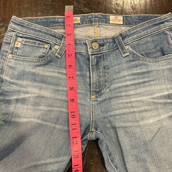 AG Embroidered ‘Stilt Cigarette Leg’ Denim Jeans - Picture 5 of 10